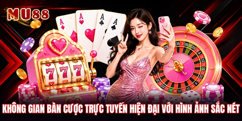 Không gian bàn cược trực tuyến hiện đại với hình ảnh sắc nét