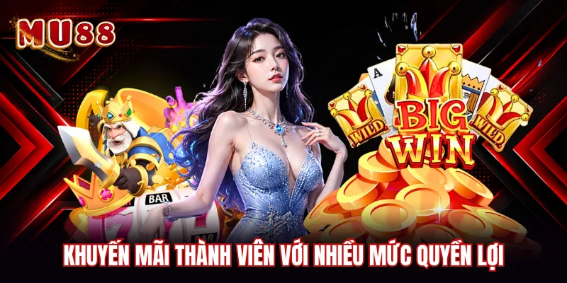 Khuyến mãi thành viên với nhiều mức quyền lợi