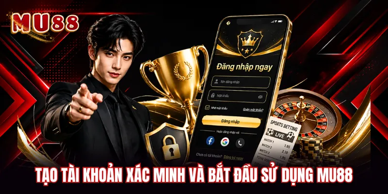Tạo tài khoản xác minh và bắt đầu sử dụng MU88